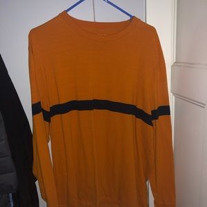 American Eagle Orange Long Sleeve Shirt